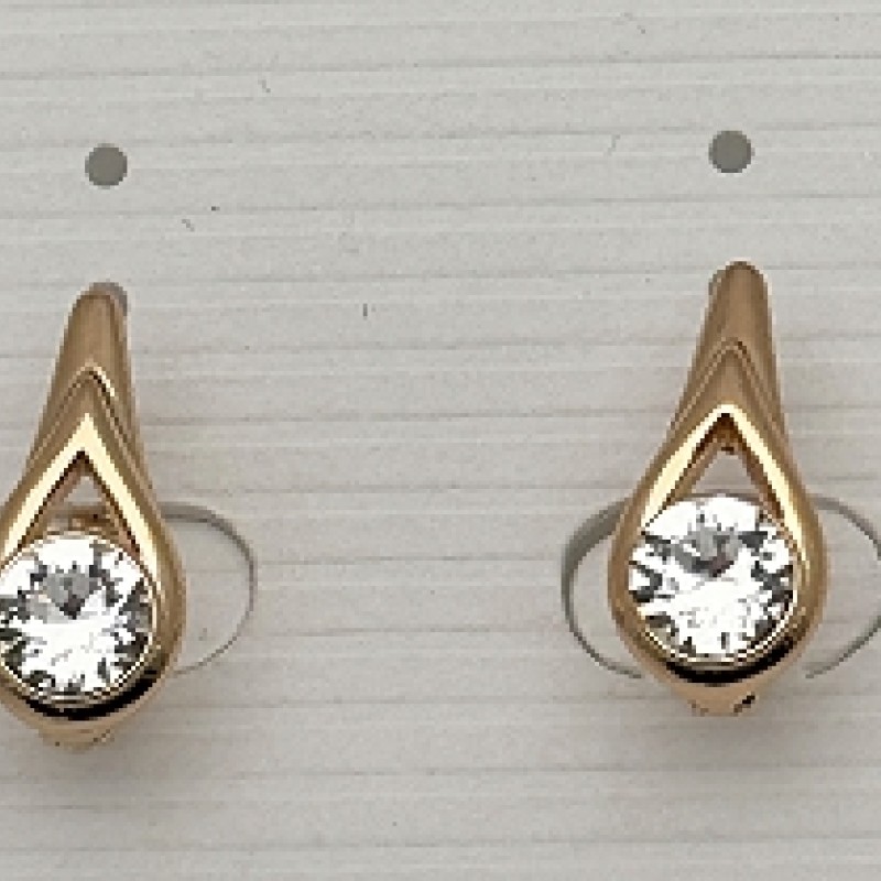 SWAROWSKI auskari apzeltīti