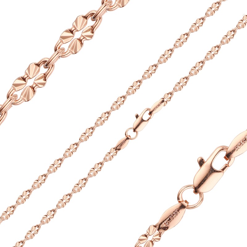 Apzeltītā ķēdīte Iegravētu saules staru spīduma posmu virkne