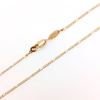 Apzeltītā ķēdīte Vītņveida liela un mazu posmu virkne