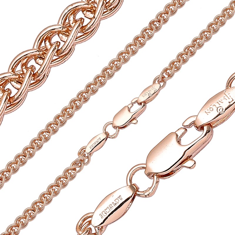 Apzeltītā ķēdīte Spiga kviešu ķēdes pinums