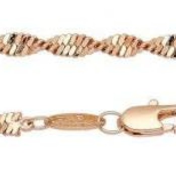 Apzeltītā ķēdīte Singapūras dubulto posmu pinums