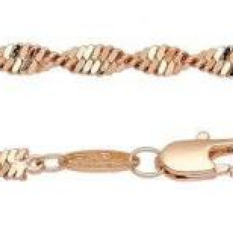 Apzeltītā ķēdīte Singapūras dubulto posmu pinums