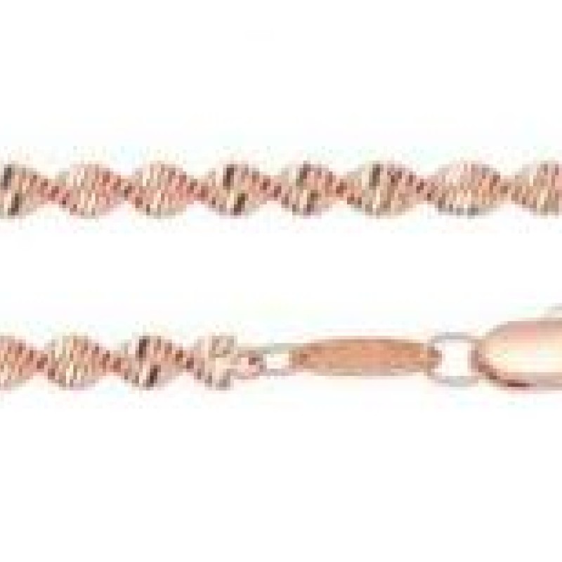 Apzeltīta rokassprādze Singapūras dubulto posmu pinums