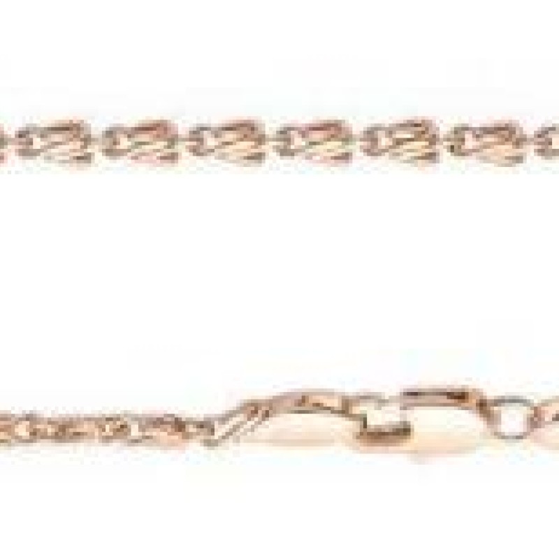 Apzeltītā ķēdīte Gliemežu stieples ar sānu kaltu posmu virkne