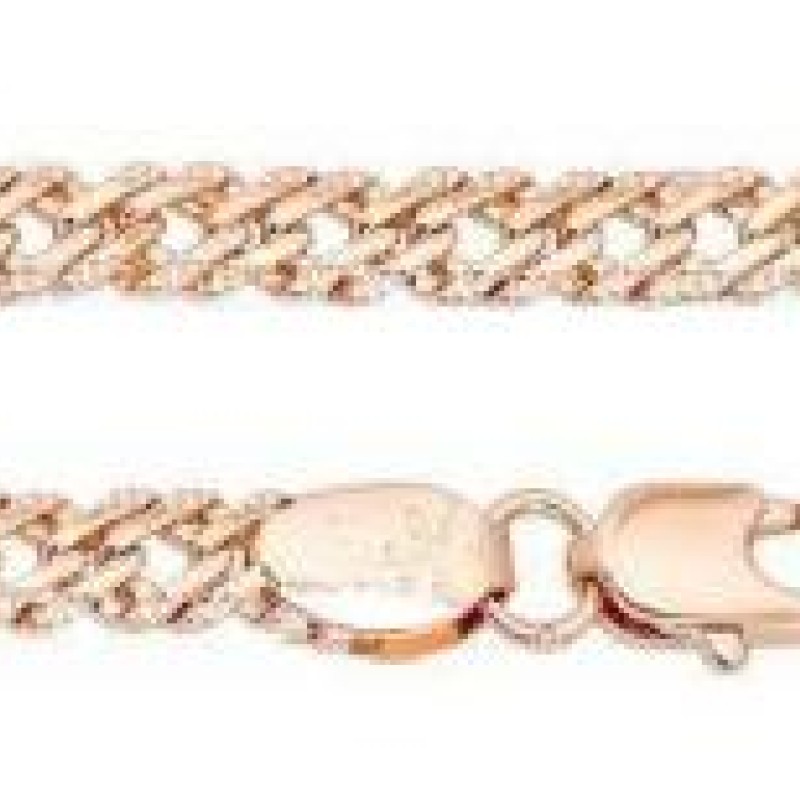 Apzeltītā ķēdīte Rombo austu stiepļu ar dubultrievām posmu pinums