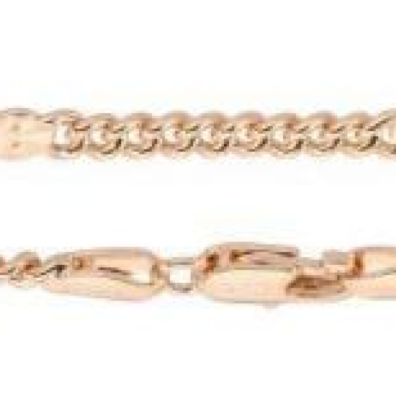 Apzeltītā ķēdīte Klasisks pinums ar Saules staru Fancy posmiem