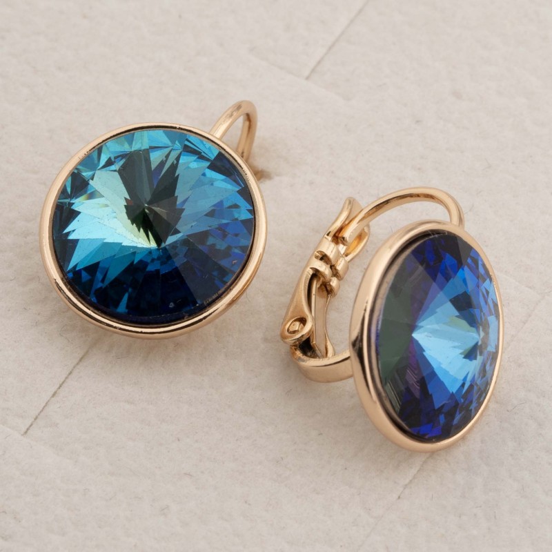 SWAROWSKI auskari apzeltīti