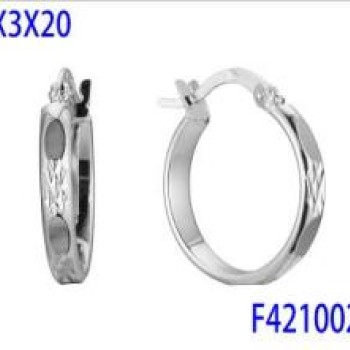 Auskari ar rodija pārklājumu