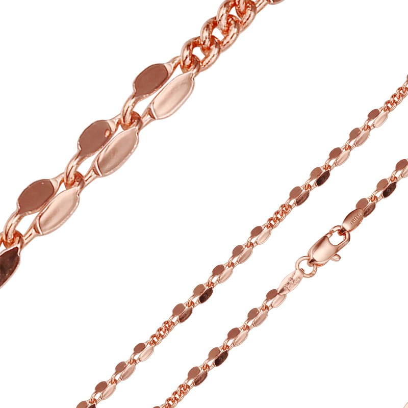 Apzeltītā ķēdīte Mežģīņu fliteru(Lace Sequin) posmu virkne