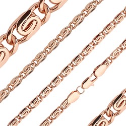 Apzeltītā ķēdīte Klasiskā noapaļotu sānu gliemežu posmu virkne