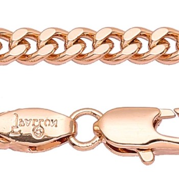 Apzeltīta rokassprādze Klasisks Maiami stila Kubas posmu pinums