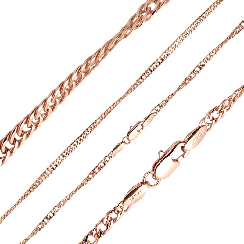 Apzeltītā ķēdīte Kubas dubulto posmu pinums