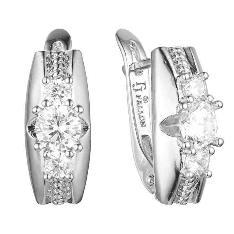 Auskari ar rodija pārklājumu