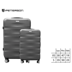 Koferu komplekts PETERSON (ABS peacock) 2 gab.