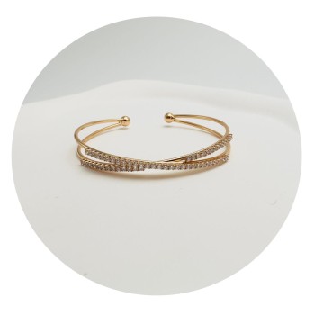 Apzeltīta rokassprādze-bangle