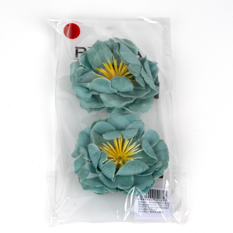 Matu sprādze-knābis ar puķi REGINA (2 gab.)