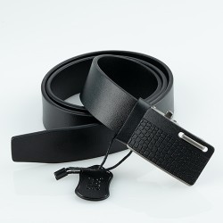 Ādas josta vīriešu BOND 3,5cm ar sprādzi "automāts"