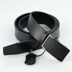 Ādas josta vīriešu BOND 3,5cm ar sprādzi "automāts"