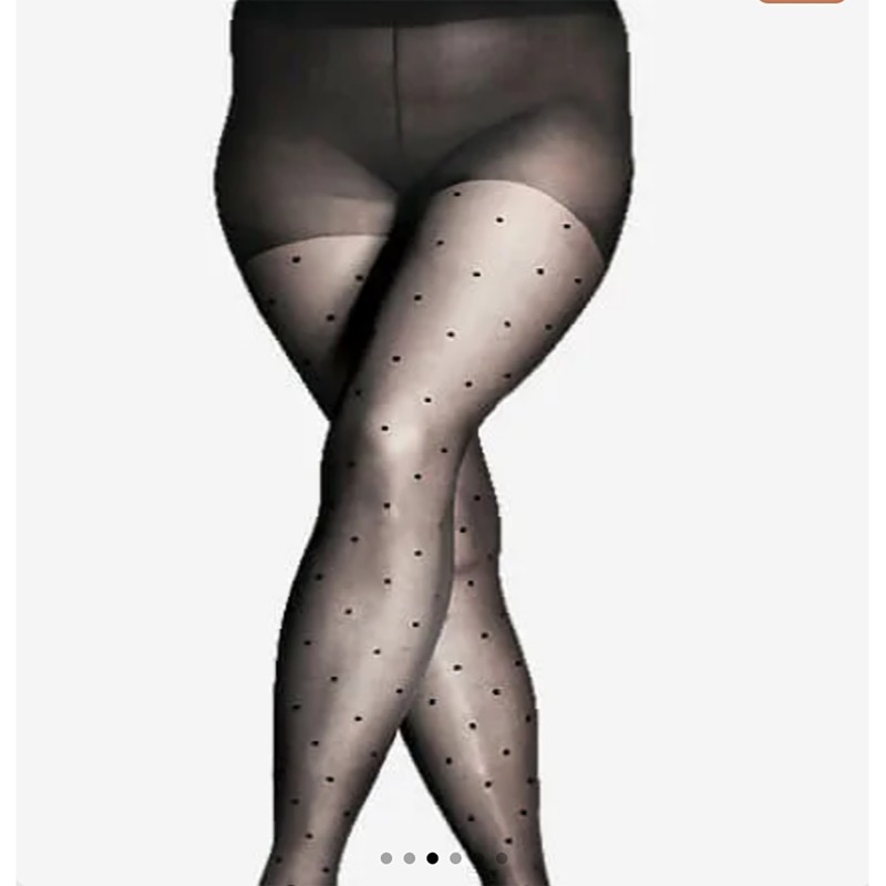 LORES POINT PLUS zeķubikses ar melniem punktiņiem 20den