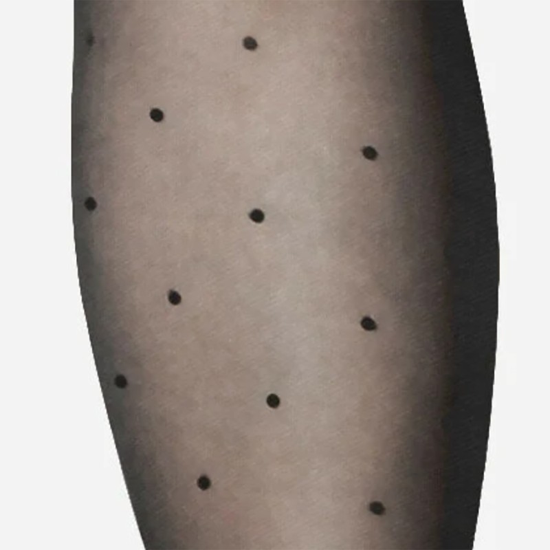 LORES POINT PLUS zeķubikses ar melniem punktiņiem 20den