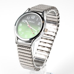 OMAX rokas pulkstenis metāla elastīga siksna Ø3,8cm