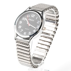 OMAX rokas pulkstenis metāla elastīga siksna Ø3,8cm