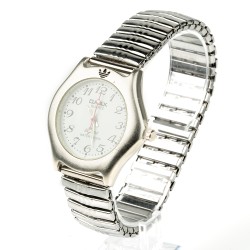 OMAX rokas pulkstenis metāla elastīga siksna Ø3,6cm