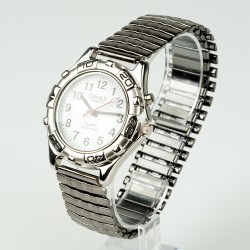 OMAX rokas pulkstenis metāla elastīga siksna Ø3,8cm