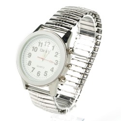 OMAX rokas pulkstenis metāla elastīga siksna Ø4,2cm