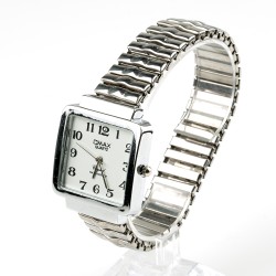 OMAX rokas pulkstenis sieviešu metāla elastīga siksna 3,3x3,1cm