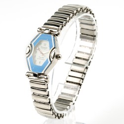 OMAX rokas pulkstenis sieviešu metāla elastīga siksna 2,1x2,5cm