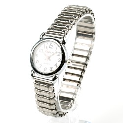 OMAX rokas pulkstenis sieviešu metāla elastīga siksna Ø2,6cm