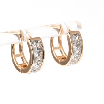 Apzeltīti auskari riņķi