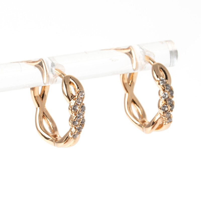 Apzeltīti auskari riņķi