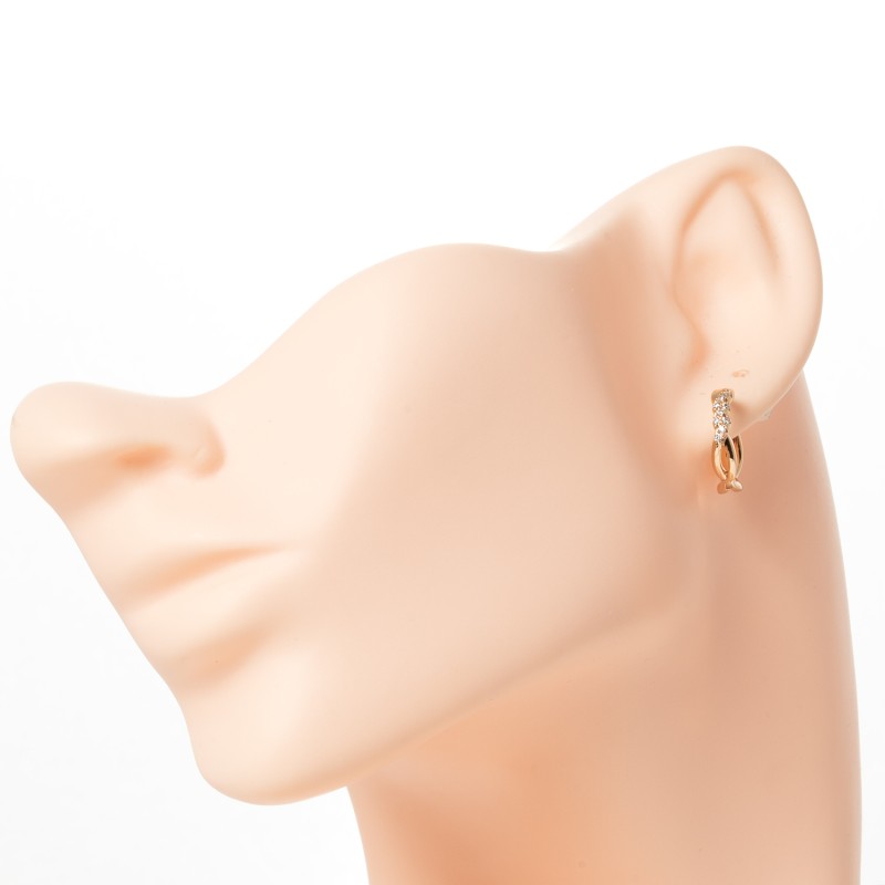 Apzeltīti auskari riņķi