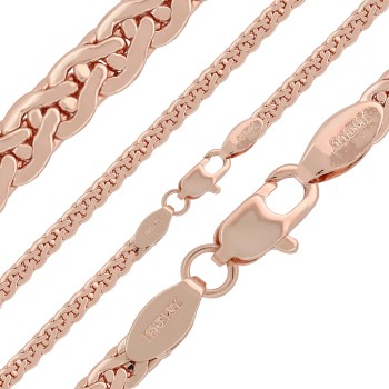 Apzeltītā ķēdīte Kompakta izsmalcināta krustošanas C savienojuma pinums