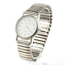 OMAX rokas pulkstenis metāla elastīga siksna Ø3,2cm