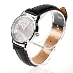 OMAX rokas pulkstenis Ø2,8cm ar ādas siksnu