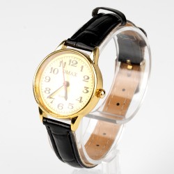 OMAX rokas pulkstenis sieviešu Ø2,7cm ar ādas siksnu