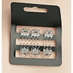 Matu sprādze-KRĀBIS komplekts (6gab.) 10*14mm