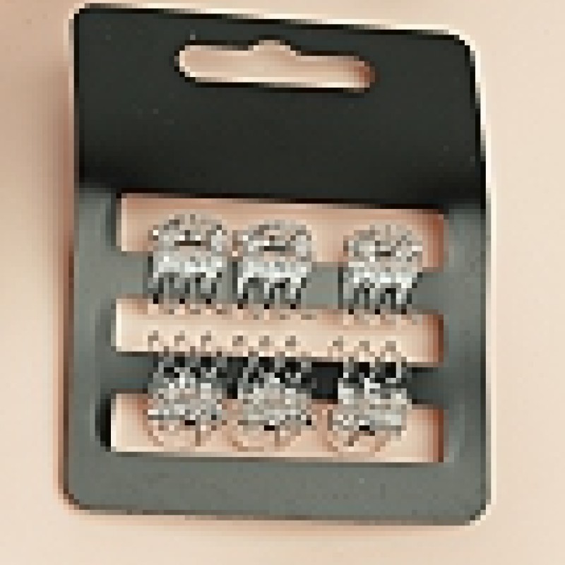 Matu sprādze-KRĀBIS komplekts (6gab.) 10*14mm