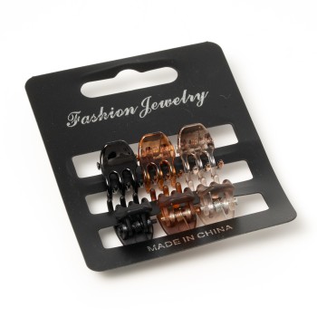 Matu sprādze-KRĀBIS komplekts (6gab.) 10*14mm