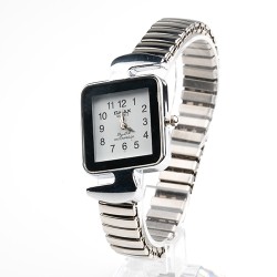 OMAX rokas pulkstenis sieviešu metāla elastīga siksna 2,7x2,8cm