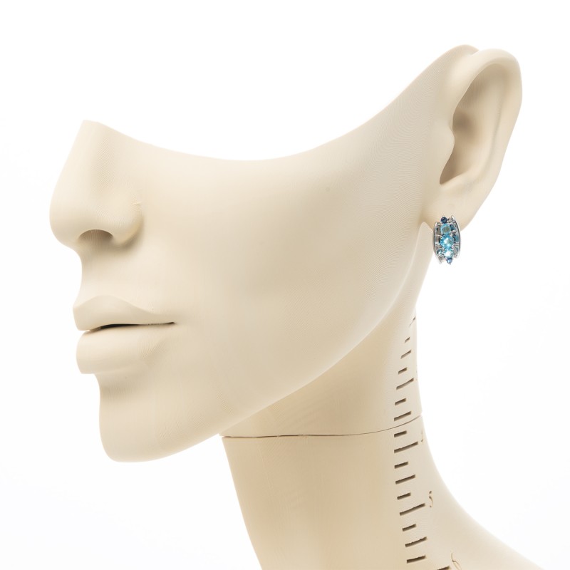 Auskari ar rodija pārklājumu