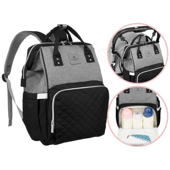 Sieviešu mugursoma PETERSON māmiņām ar ratiņiem