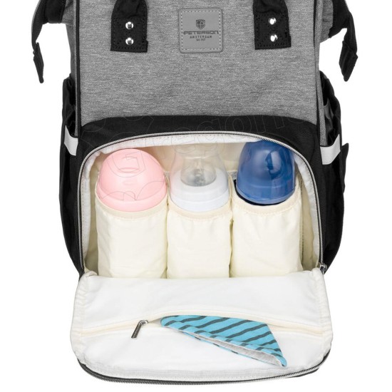 Sieviešu mugursoma PETERSON māmiņām ar ratiņiem