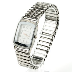 OMAX rokas pulkstenis sieviešu metāla elastīga siksna 2,4x3,3cm