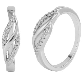 Gredzens ar rodija pārklājumu