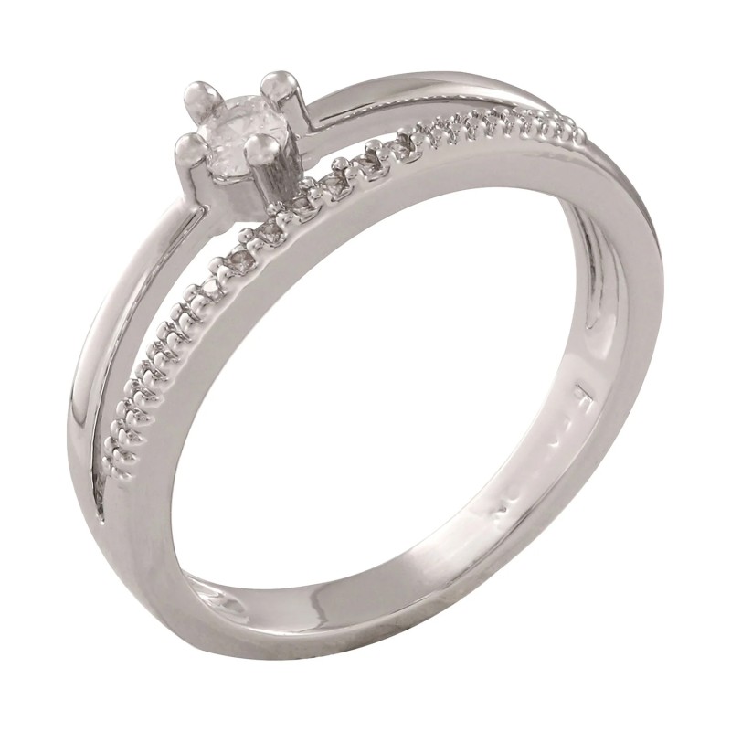 Gredzens ar rodija pārklājumu