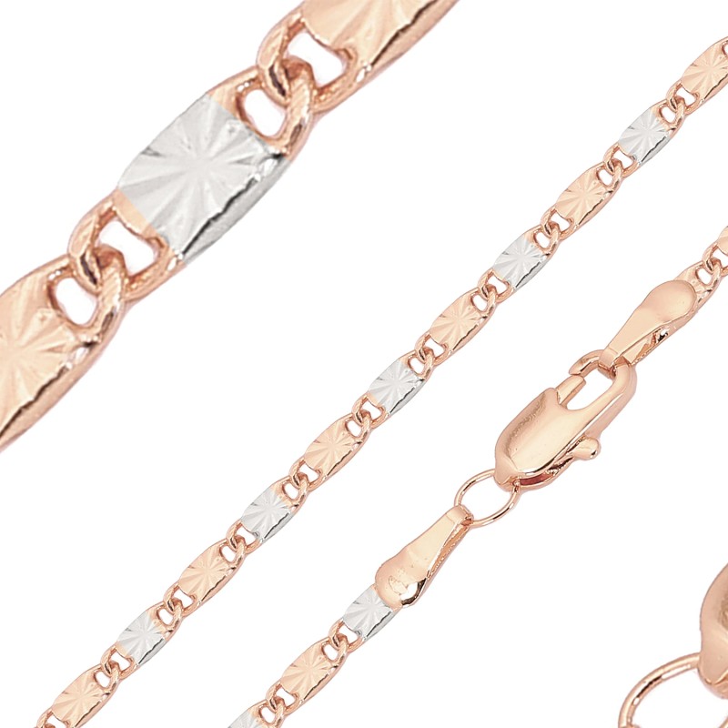 Apzeltīta rokassprādze Masīvā gliemežvāka ar saules staru gravējumu posmu virkne